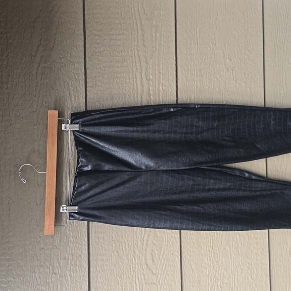 Nasty Gal Croc Faux Leather Leggings 6 NWOT - Picture 8 of 13